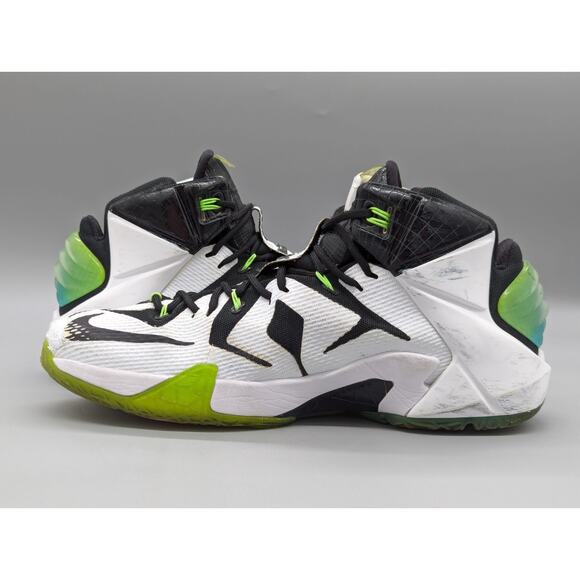 Nike LeBron 12 All Star Game 742549-190 Sneakers Shoes White Green Size 12